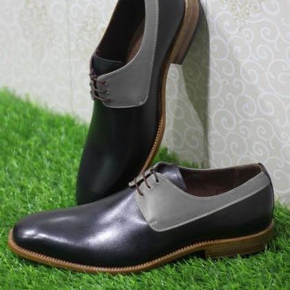 New Men's Handmade Stylish Shoes Bl..