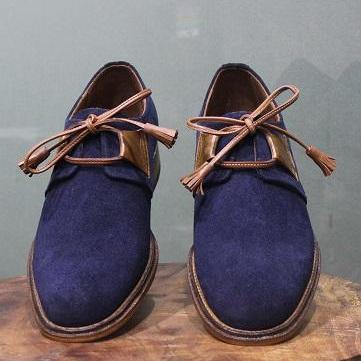 Men's New Handmade Leather Shoes Bl..