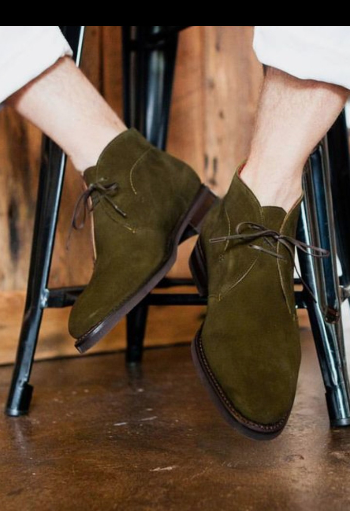 olive green formal shoes