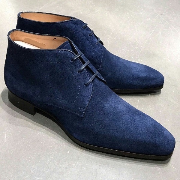 mens blue suede chukka boots